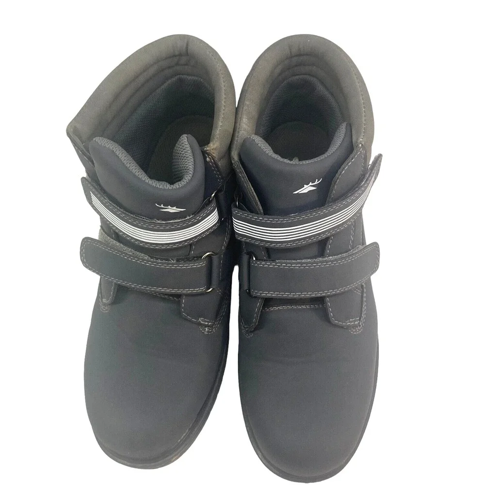 DEERSTAGS Boys Boots Size 7 Gray Marker Waterproof s-14
